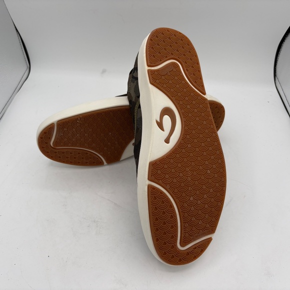 OluKai Lae'ahi Pa'i Husk/ Ke au Green Camo Slip On Shoes Size 12 NWT - Picture 6 of 8